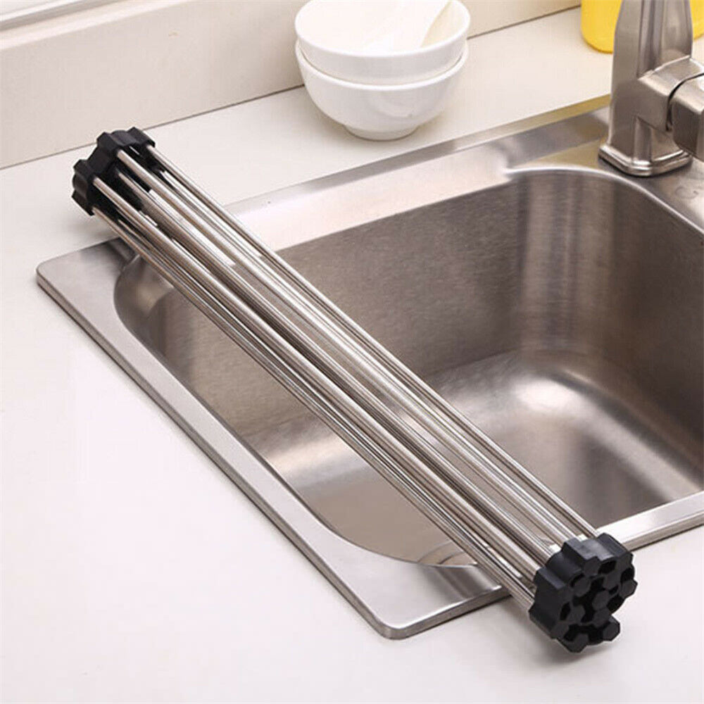 KitchenEnvy Roll-Up Dish Drying Rack - KitchenEnvy